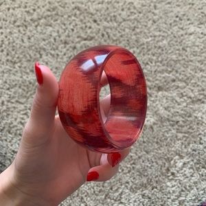 Super cute red bangle bracelet!